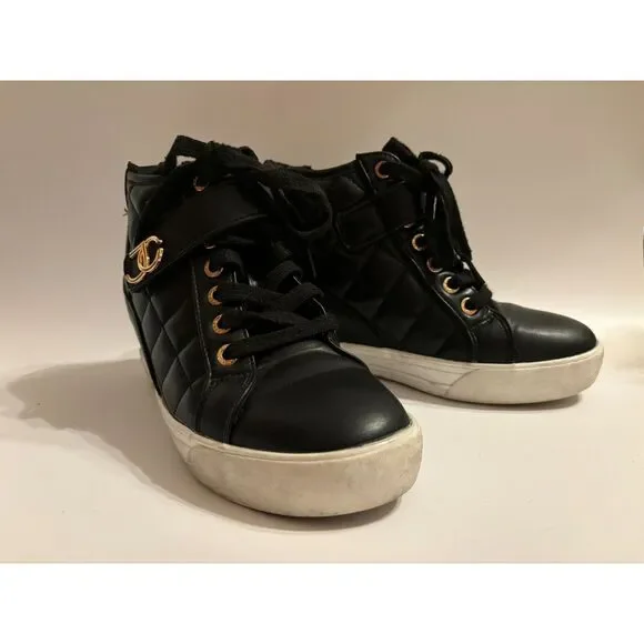 Juicy Couture Shoes Juicy Couture Womens Platform Wedge Sneakers Hightop Shoesjourney Size 6 Poshmark